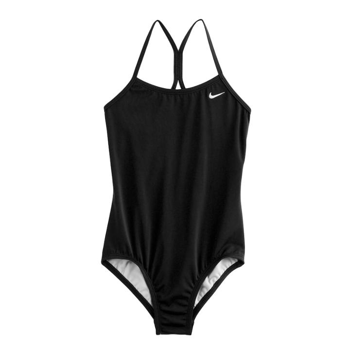Girls 7-14 Nike Racerback Tank Swimsuit, Size: 12, Brown Over