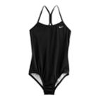 Girls 7-14 Nike Racerback Tank Swimsuit, Size: 12, Brown Over