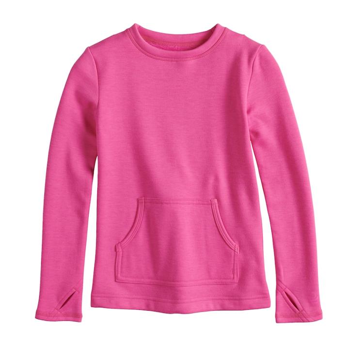 Girls 4-16 Cuddl Duds Plush Top, Size: 14-16, Light Pink