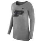 Women's Nike Purdue Boilermakers Cozy Knit Top, Size: Small, Blue (navy)
