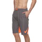 Big & Tall Nike Swim Swoosh Vortex Brushed Microfiber 11-inch Volley Shorts, Men's, Size: 3xb, Grey