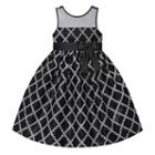 Girls 7-16 & Plus Size American Princess Glitter Square Illusion Dress, Girl's, Size: 14, Oxford