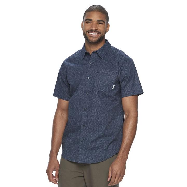 Men's Columbia Corwin Spring Classic-fit Camping Performance Button-down Shirt, Size: Large, Blue Other