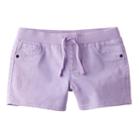Girls 7-16 So&reg; Ribbed Waist Lavender Shorts, Girl's, Size: 10, Med Purple