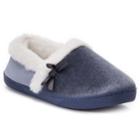 Women's Chaps Bow Accent Velvet A-line Slippers, Size: Medium, Oxford