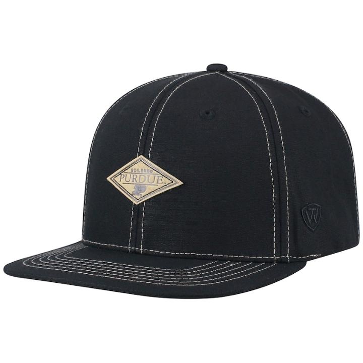 Adult Top Of The World Purdue Boilermakers Springlake Adjustable Cap, Men's, Black