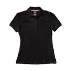 Girls 4-20 & Plus Size French Toast School Uniform Stretch Pique Polo Shirt, Girl's, Size: 10-12, Black