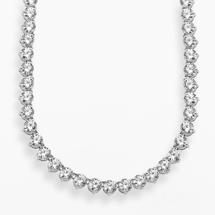 Emotions Sterling Silver Cubic Zirconia Necklace, Women's, Size: 16, White