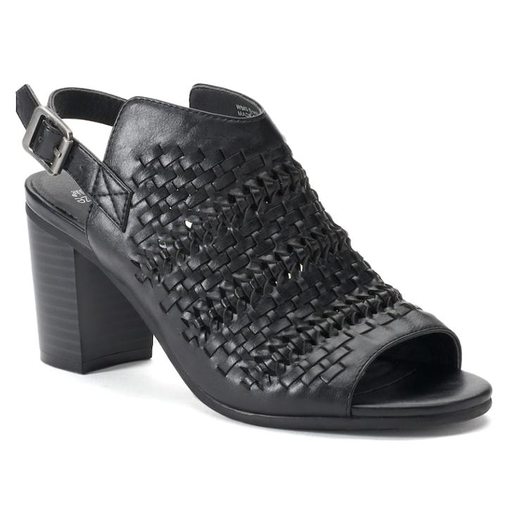 Sonoma Goods For Life&trade; Celie Women's Slingback Mules, Size: Medium (8.5), Black