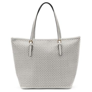 Mellow World Christina Perforated Tote, Women's, White