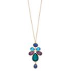 Chaps Nickel Free Simulated Gemstone Pendant Necklace, Women's, Light Blue