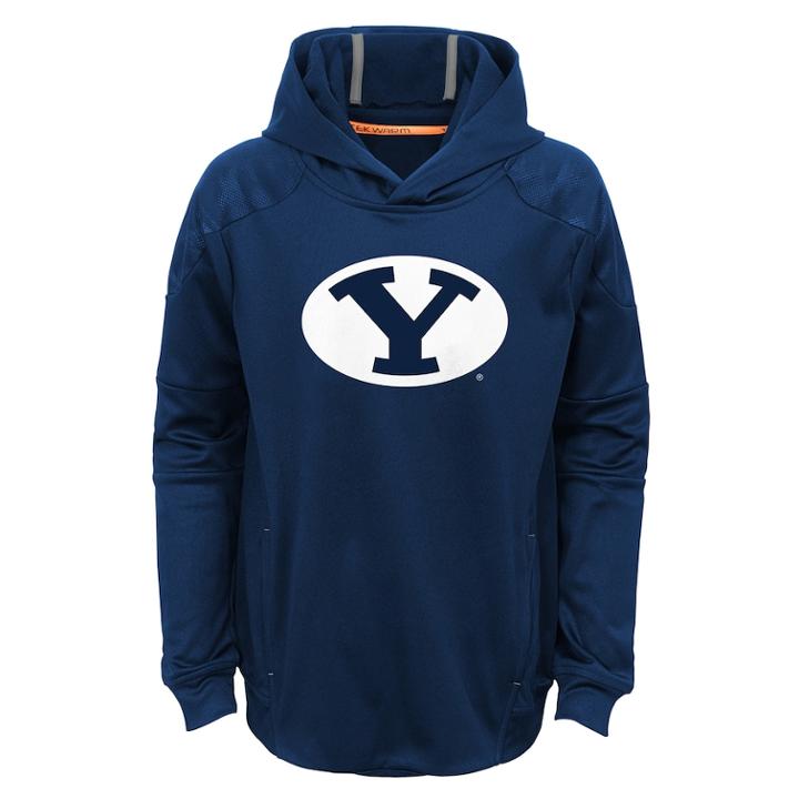 Boys 8-20 Byu Cougars Mach Hoodie, Size: L 14-16, Dark Blue