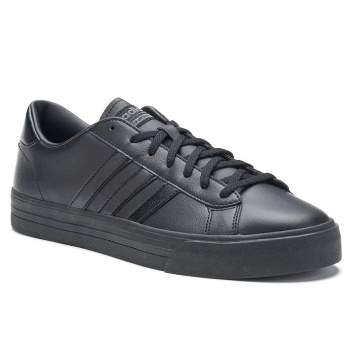Adidas Neo Cloudfoam Super Daily Men's Leather Shoes, Size: 13, Black