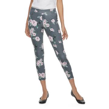Women's Utopia By Hue Delicate Rose Leggings, Size: Medium, Grey