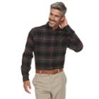 Men's Croft & Barrow&reg; Classic-fit Patterned Flannel Button-down Shirt, Size: Small, Oxford