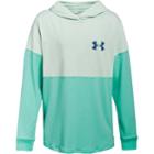 Girls 7-16 Under Armour Colorblock Wordmark Hooded Tee, Size: Xl, Med Blue