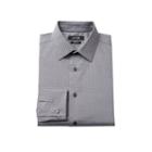 Men's Apt. 9&reg; Modern-fit Patterned Stretch Dress Shirt, Size: 14.5-32/33, Grey