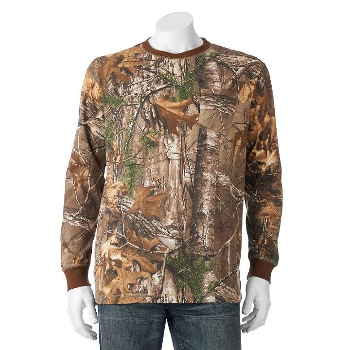 Men's Realtree Camo Tee, Size: Medium, Dark Green