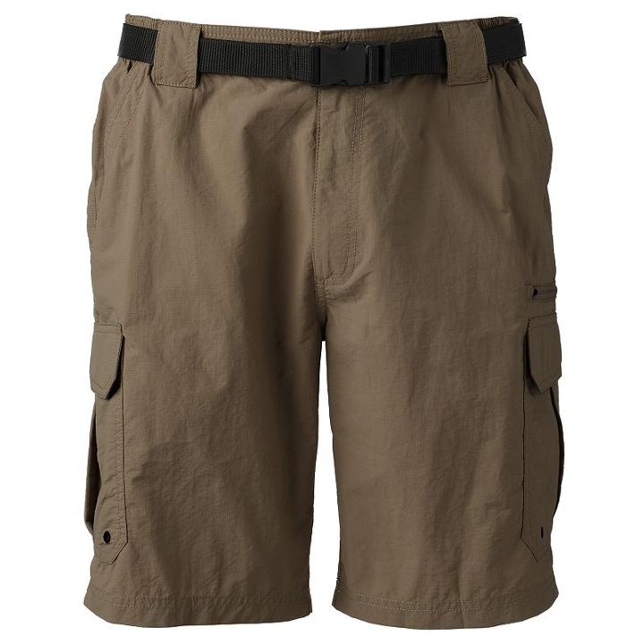 Men's Coleman Taslon Classic-fit Belted Hiking Cargo Shorts, Size: Large, Dark Green