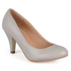 Journee Collection Reetyre Women's Matte High Heels, Size: 7.5, Grey