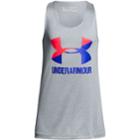 Girls 7-16 Under Armour Big Logo Tank Top, Size: Medium, Med Grey