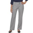 Petite Apt. 9&reg; Curvy Dress Pants, Women's, Size: 8 Petite, Grey