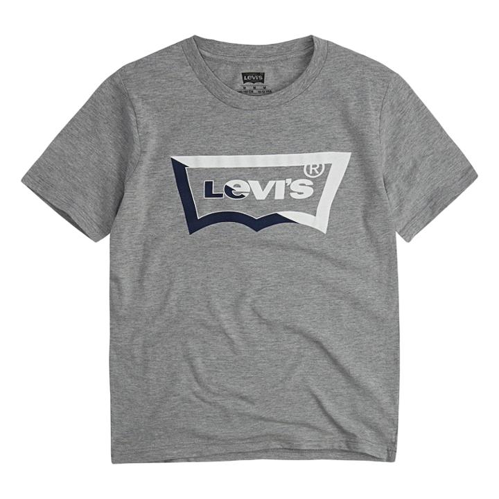 Boys 4-7 Levi's&reg; Two-tone Batwing Logo Graphic Tee, Size: 6, Grey