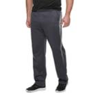 Big & Tall Tek Gear&reg; Performance Fleece Open-bottom Pants, Men's, Size: 2xb, Dark Grey