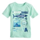 Boys 4-10 Jumping Beans&reg; Megalodon Shark Graphic Snow Nep Tee, Size: 10, Light Blue