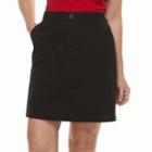 Women's Croft & Barrow&reg; Twill Skort, Size: 14, Black