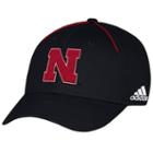Adult Adidas Nebraska Cornhuskers Coach Flex-fit Cap, Men's, Size: L/xl, Black
