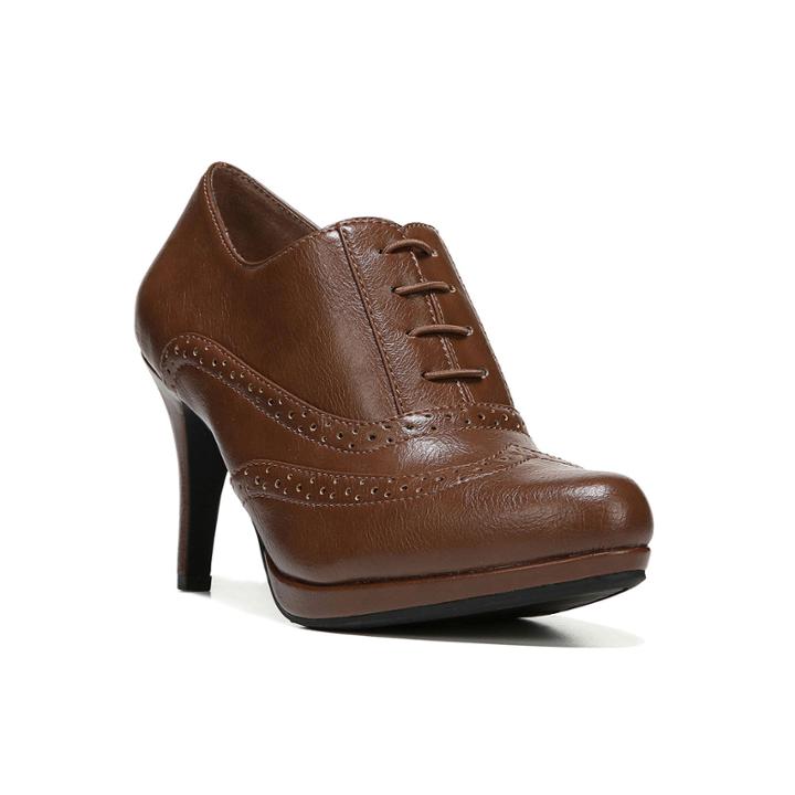 Lifestride Xanti Women's High Heel Ankle Boots, Size: 9.5 Wide, Brown