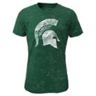 Adidas Michigan State Spartans Distressed Burnout Tee - Girls 7-16, Girl's, Size: Large, Ovrfl Oth