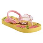 Disney's Beauty And The Beast Belle Toddler Girl Glittery Thong Flip-flops, Size: 9-10, Med Pink