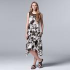 Women's Simply Vera Vera Wang Floral Lace Handkerchief Dress, Size: Large, Oxford