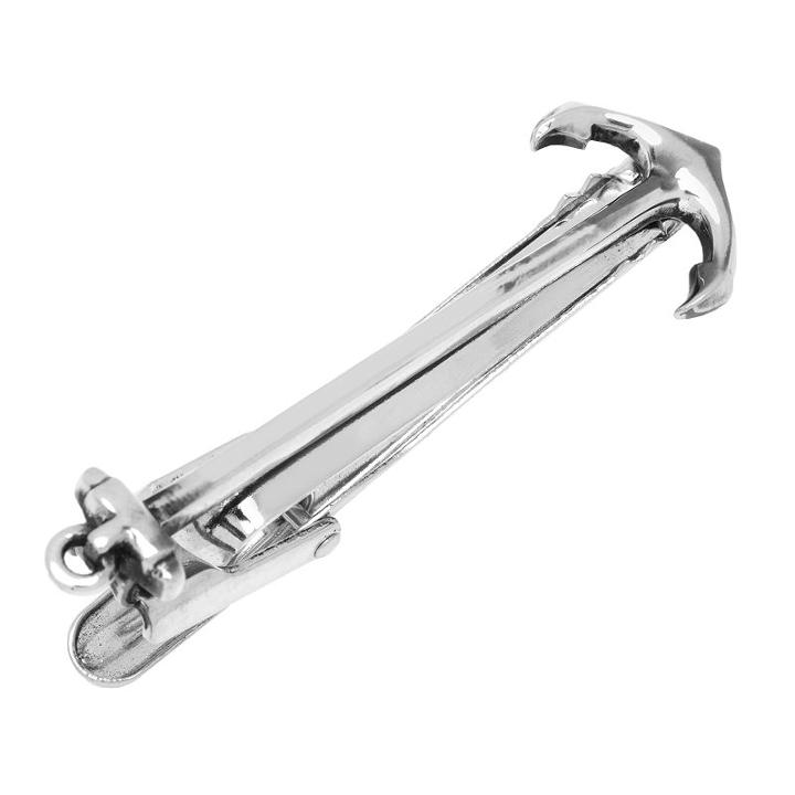 Anchor Tie Clip, Men's, Silver