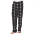 Men's Patterned Microfleece Lounge Pants, Size: Small, Oxford