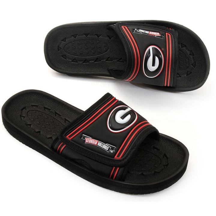 Adult Georgia Bulldogs Slide Sandals, Size: Xl, Black