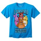 Boys 8-20 Five Nights At Freddy's I Survived Tee, Boy's, Size: Large, Turquoise/blue (turq/aqua)