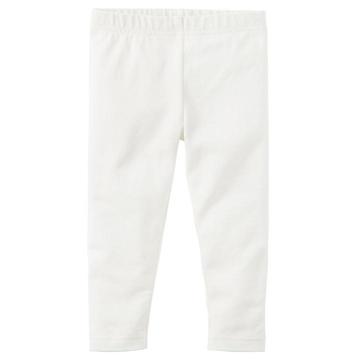 Girls 4-8 Carter's Solid Leggings, Girl's, Size: 8, White Oth
