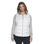 Juniors' Plus Size So &reg; Pocket Puffer Vest, Girl's, Size: 2xl, White