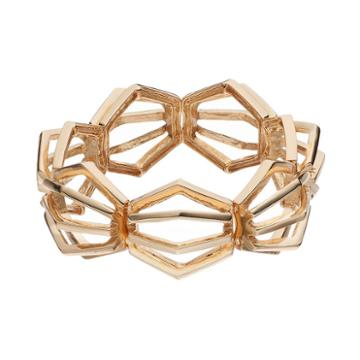 Coco Lane Hexagon Stretch Bracelet, Women's, Yellow