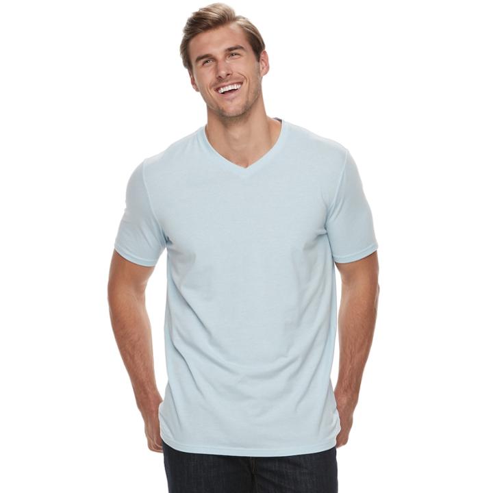 Big & Tall Sonoma Goods For Life&trade; Supersoft Stretch V-neck Tee, Men's, Size: 2xb, Light Blue