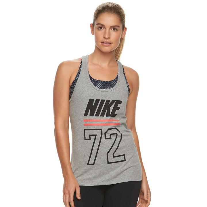 Women's Nike Varsity 72 Graphic Tank Top, Size: Xl, Grey Other