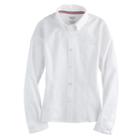 Girls 4-20 & Plus Size French Toast Long Sleeve Oxford Shirt, Size: 16, White
