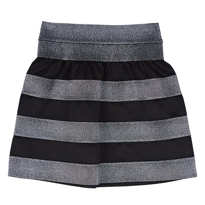 Girls 7-16 Iz Amy Byer Striped Scuba Skirt, Girl's, Size: Medium, Ovrfl Oth