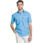 Men's Izod Surfcaster Fish Classic-fit Performance Button-down Shirt, Size: Xl, Dark Blue