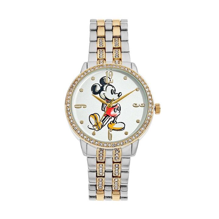 Disney's Mickey Mouse Men's Crystal Watch, Multicolor
