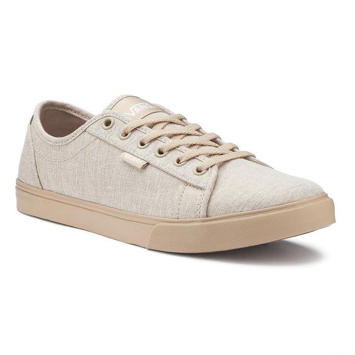 Vans Rowan Basketweave Women's Skate Shoes, Size: Medium (7), Med Beige