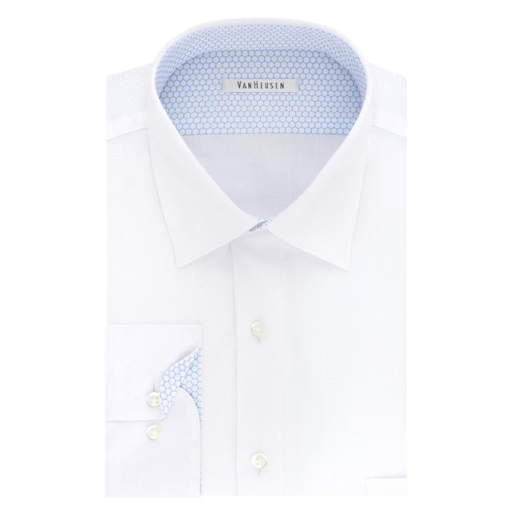 Big & Tall Van Heusen Air Spread-collar Dress Shirt, Men's, Size: 19 37/8t, White